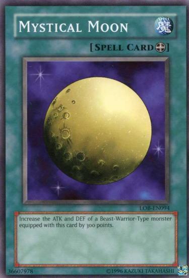 Mystical Moon LOB-EN094 card from Legend of Blue Eyes White Dragon (Worldwide English)