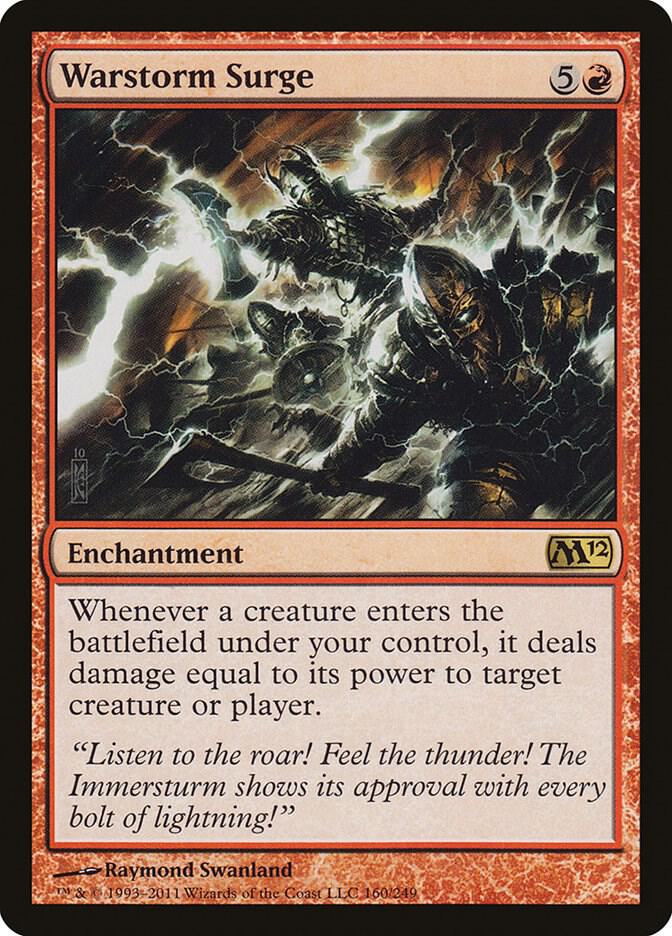 Warstorm Surge 160 card from Magic 2012 (M12)