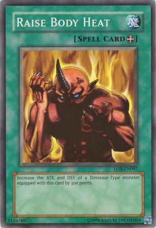 Raise Body Heat LOB-EN097 card from Legend of Blue Eyes White Dragon (Worldwide English)