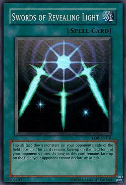 Swords of Revealing Light LOB-EN101 card from Legend of Blue Eyes White Dragon (Worldwide English)