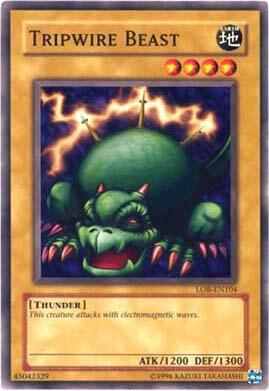 Tripwire Beast LOB-EN104 card from Legend of Blue Eyes White Dragon (Worldwide English)
