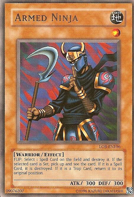 Armed Ninja LOB-EN106 card from Legend of Blue Eyes White Dragon (Worldwide English)