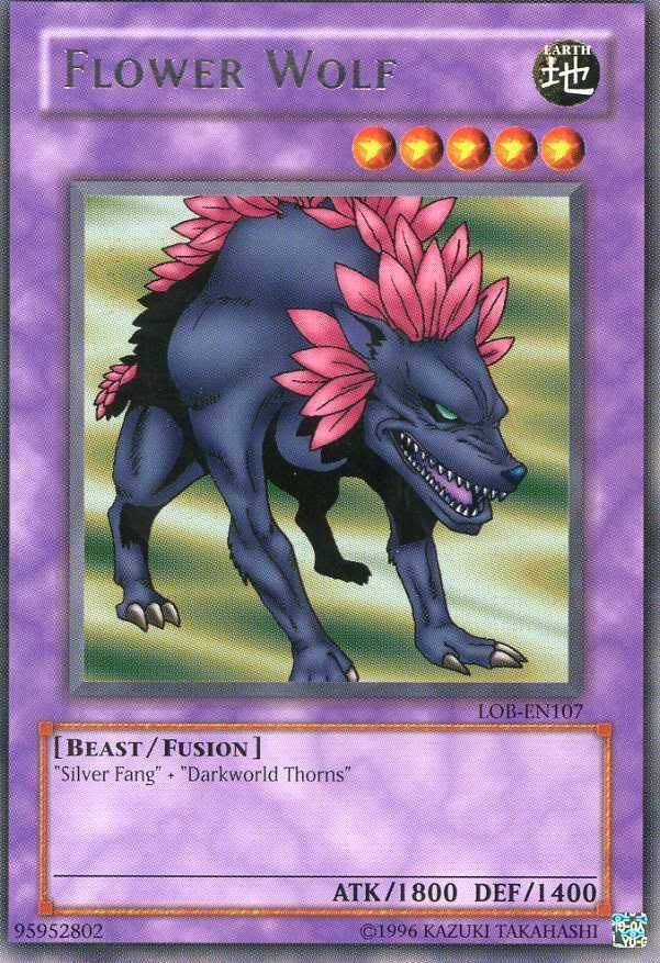 Flower Wolf LOB-EN107 card from Legend of Blue Eyes White Dragon (Worldwide English)