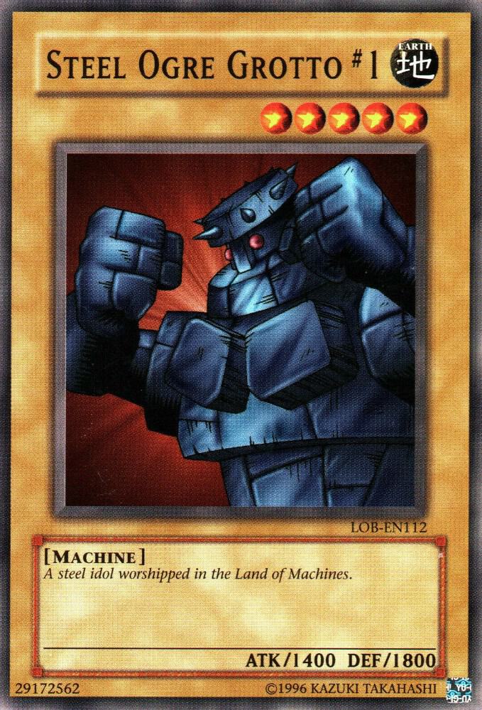 Steel Ogre Grotto #1 LOB-EN112 card from Legend of Blue Eyes White Dragon (Worldwide English)