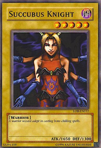 Succubus Knight LOB-EN117 card from Legend of Blue Eyes White Dragon (Worldwide English)