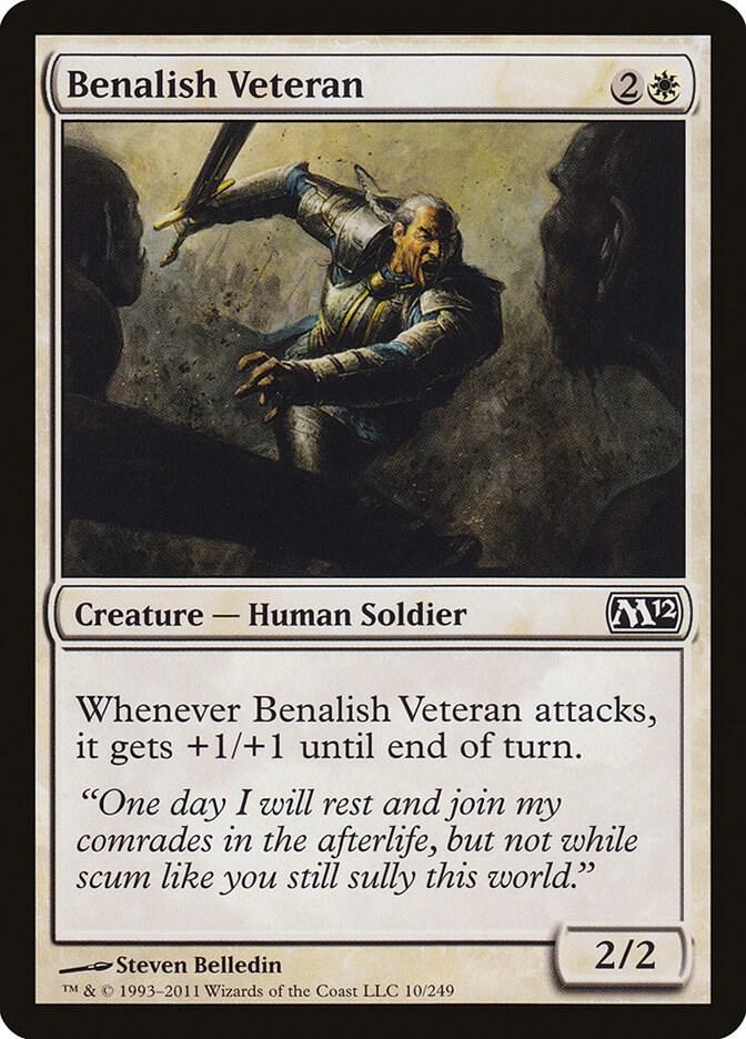 Benalish Veteran 10 card from Magic 2012 (M12)