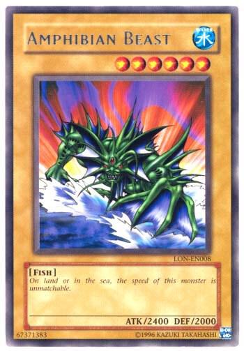 Amphibian Beast LON-EN008 card from Labyrinth of Nightmare (Worldwide English)