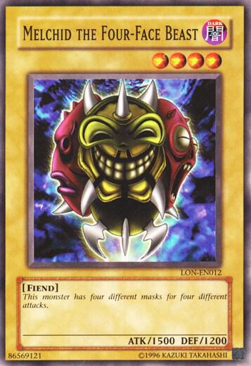 Melchid the Four-Face Beast LON-EN012 card from Labyrinth of Nightmare (Worldwide English)
