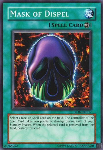Mask of Dispel LON-EN017 card from Labyrinth of Nightmare (Worldwide English)