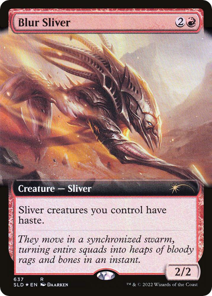 Blur Sliver (Extended Art) 637 card from Secret Lair Drop Series
