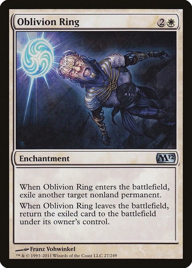 Oblivion Ring 27 card from Magic 2012 (M12)