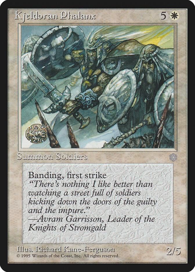 Kjeldoran Phalanx card from Ice Age