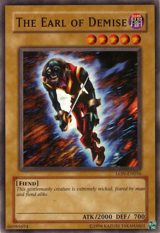 The Earl of Demise LON-EN056 card from Labyrinth of Nightmare (Worldwide English)
