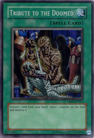 Tribute to The Doomed MRD-EN057 card from Metal Raiders (Worldwide English)