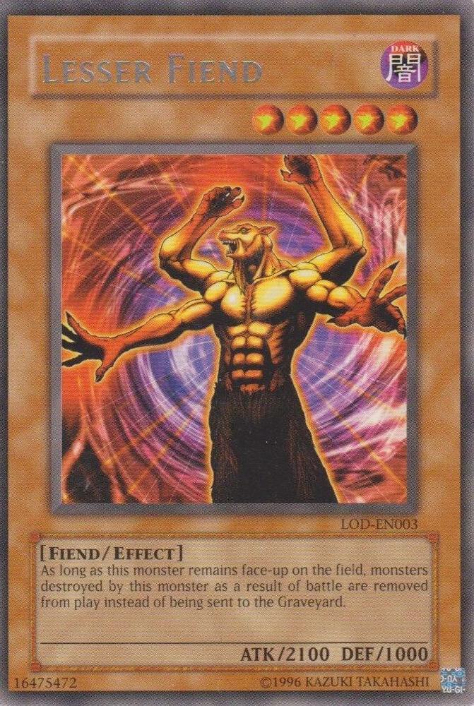 Lesser Fiend LOD-EN003 card from Legacy of Darkness (Worldwide English)