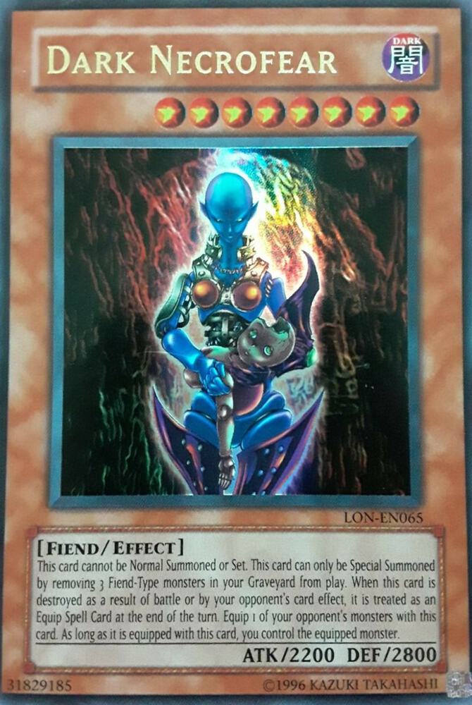 Dark Necrofear LON-EN065 card from Labyrinth of Nightmare (Worldwide English)