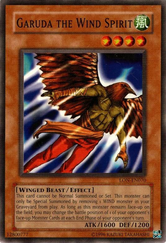 Garuda the Wind Spirit LON-EN070 card from Labyrinth of Nightmare (Worldwide English)
