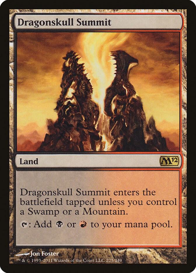 Dragonskull Summit 225 card from Magic 2012 (M12)
