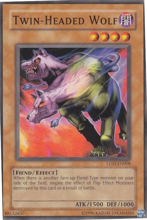 Twin-Headed Wolf LOD-EN008 card from Legacy of Darkness (Worldwide English)