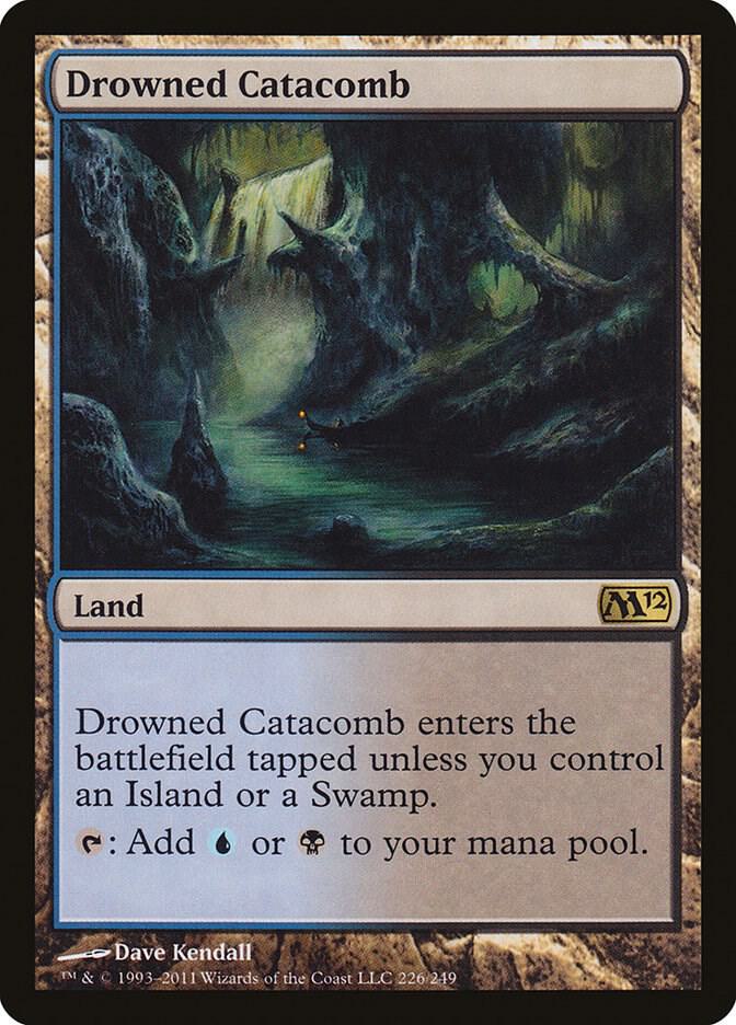 Drowned Catacomb 226 card from Magic 2012 (M12)