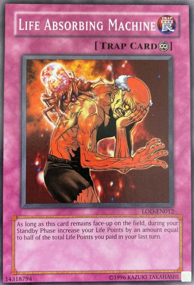 Life Absorbing Machine LOD-EN012 card from Legacy of Darkness (Worldwide English)