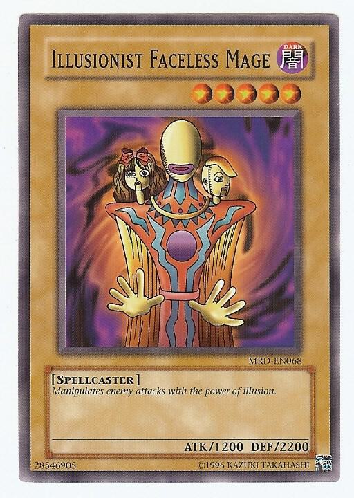 Illusionist Faceless Mage MRD-EN068 card from Metal Raiders (Worldwide English)