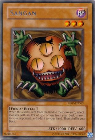 Sangan MRD-EN069 card from Metal Raiders (Worldwide English)