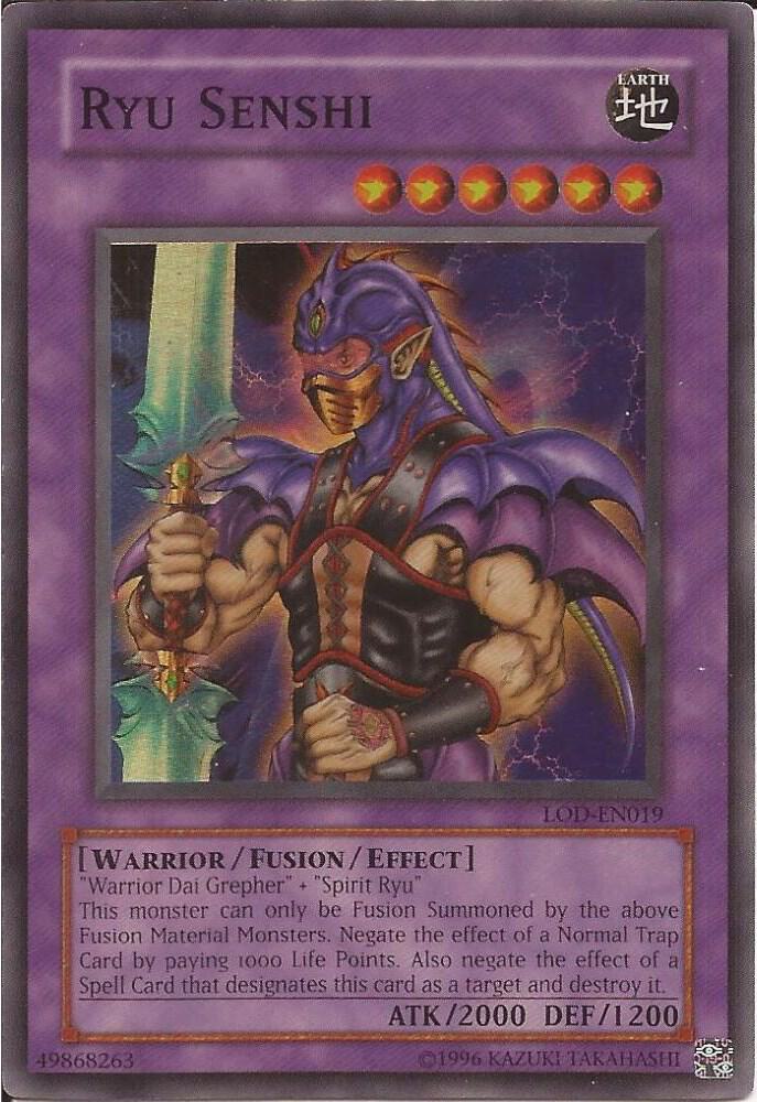 Ryu Senshi LOD-EN019 card from Legacy of Darkness (Worldwide English)