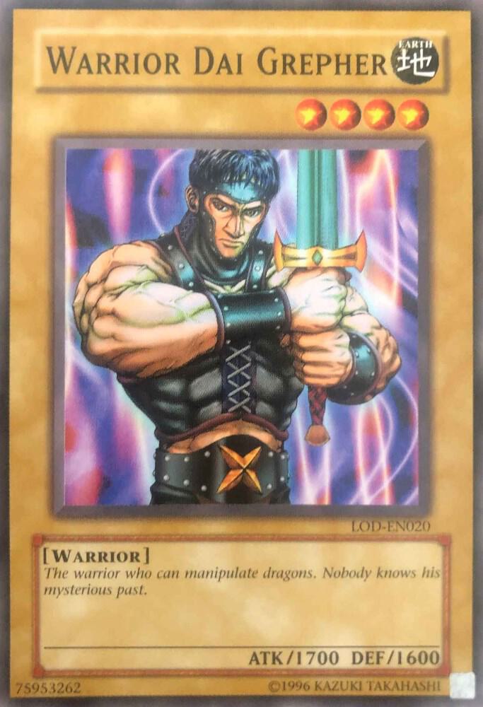 Warrior Dai Grepher LOD-EN020 card from Legacy of Darkness (Worldwide English)