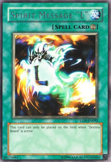 Spirit Message "L" LON-EN092 card from Labyrinth of Nightmare (Worldwide English)
