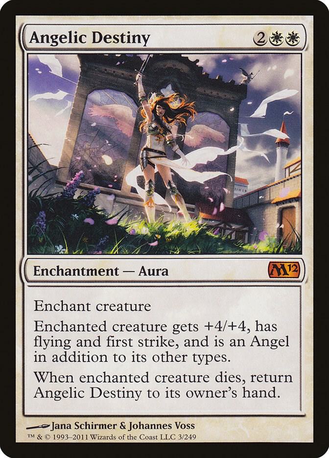 Angelic Destiny 3 card from Magic 2012 (M12)