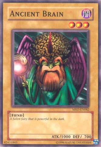 Ancient Brain MRD-EN082 card from Metal Raiders (Worldwide English)