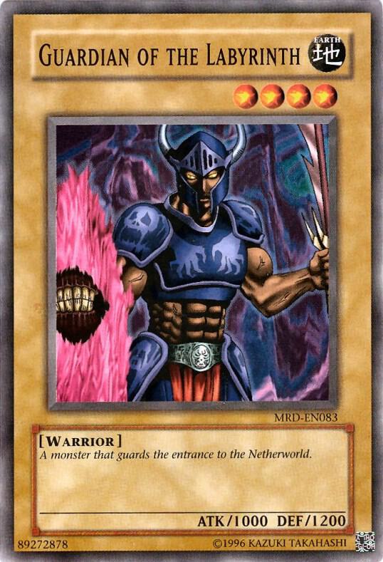 Guardian of the Labyrinth MRD-EN083 card from Metal Raiders (Worldwide English)