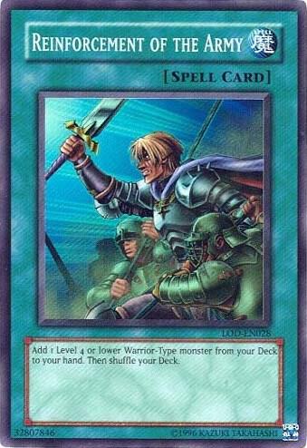 Reinforcement of the Army LOD-EN028 card from Legacy of Darkness (Worldwide English)