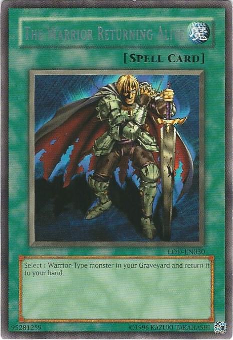 The Warrior Returning Alive LOD-EN030 card from Legacy of Darkness (Worldwide English)