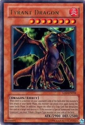 Tyrant Dragon LOD-EN034 card from Legacy of Darkness (Worldwide English)
