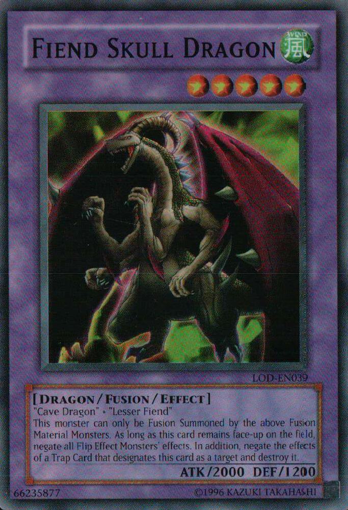 Fiend Skull Dragon LOD-EN039 card from Legacy of Darkness (Worldwide English)