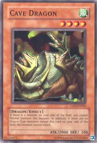 Cave Dragon LOD-EN040 card from Legacy of Darkness (Worldwide English)