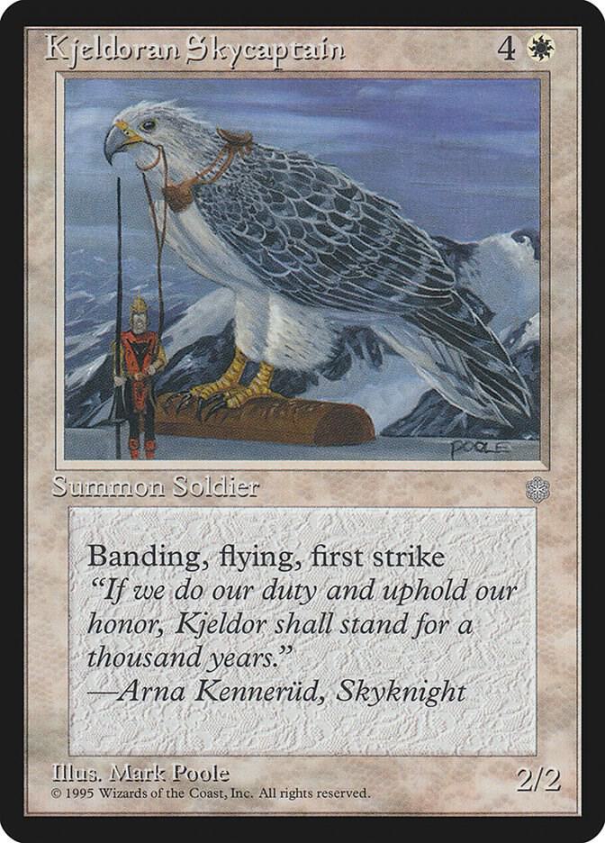 Kjeldoran Skycaptain card from Ice Age