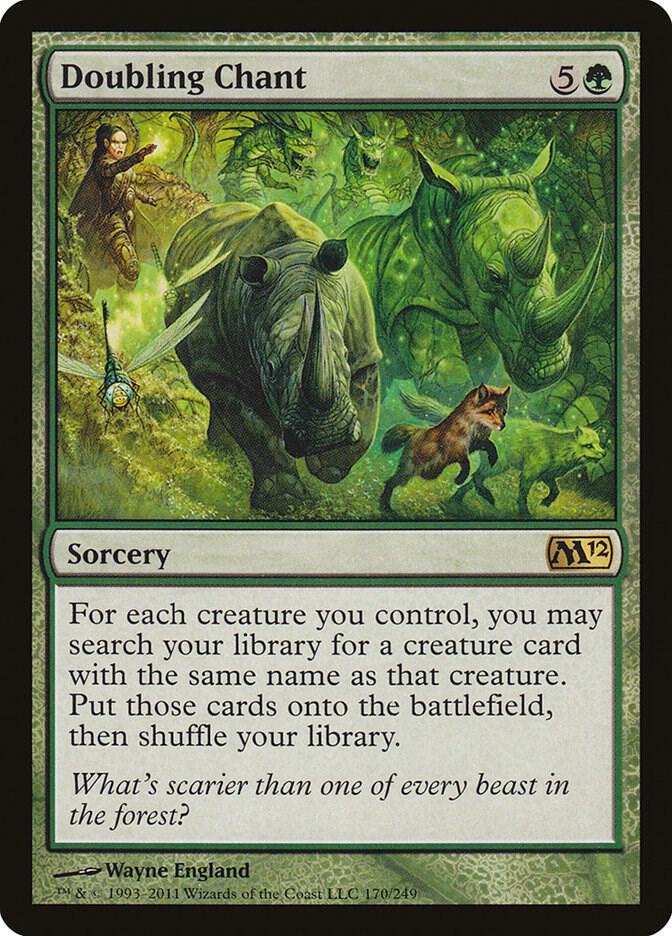Doubling Chant 170 card from Magic 2012 (M12)