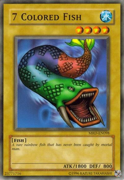 7 Colored Fish MRD-EN098 card from Metal Raiders (Worldwide English)