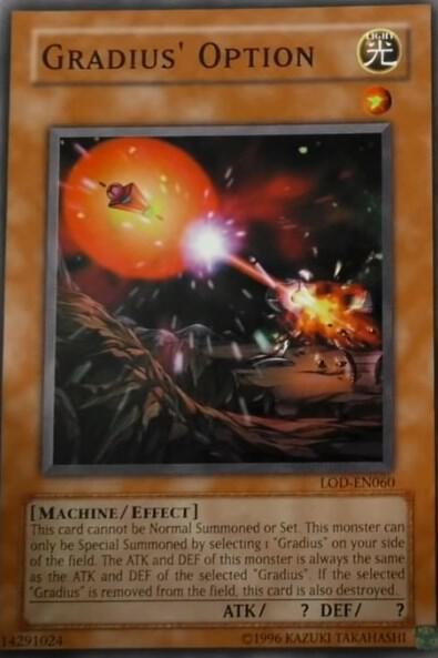 Gradius' Option LOD-EN060 card from Legacy of Darkness (Worldwide English)