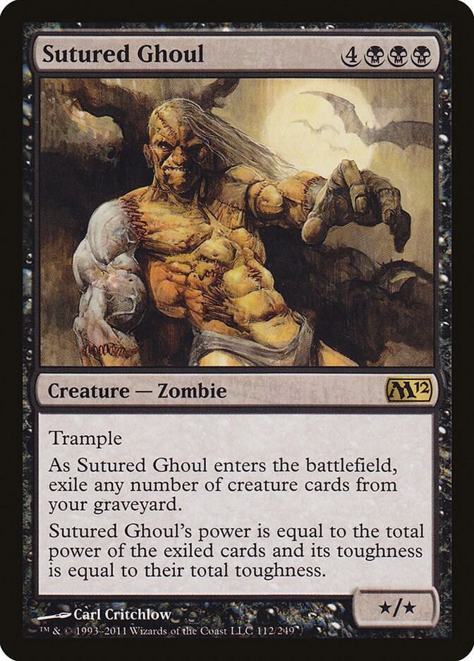 Sutured Ghoul 112 card from Magic 2012 (M12)