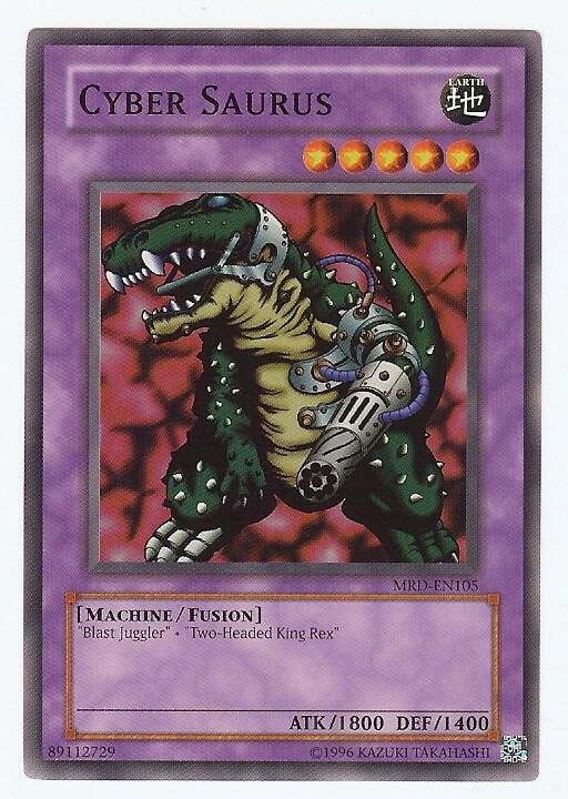 Cyber Saurus MRD-EN105 card from Metal Raiders (Worldwide English)