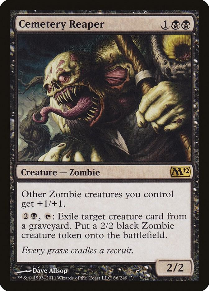 Cemetery Reaper 86 card from Magic 2012 (M12)