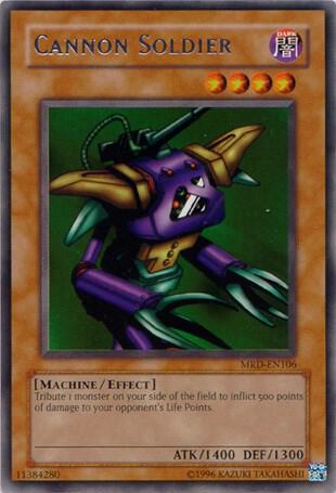 Cannon Soldier MRD-EN106 card from Metal Raiders (Worldwide English)