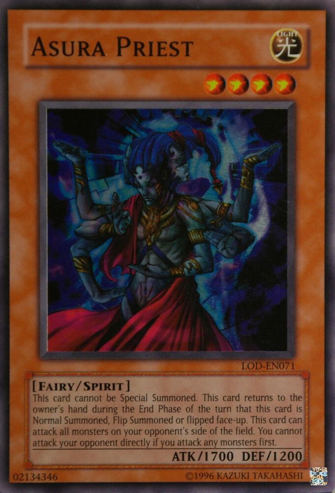 Asura Priest LOD-EN071 card from Legacy of Darkness (Worldwide English)