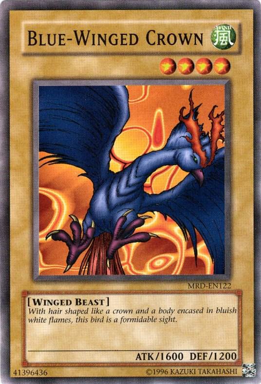 Blue-Winged Crown MRD-EN122 card from Metal Raiders (Worldwide English)