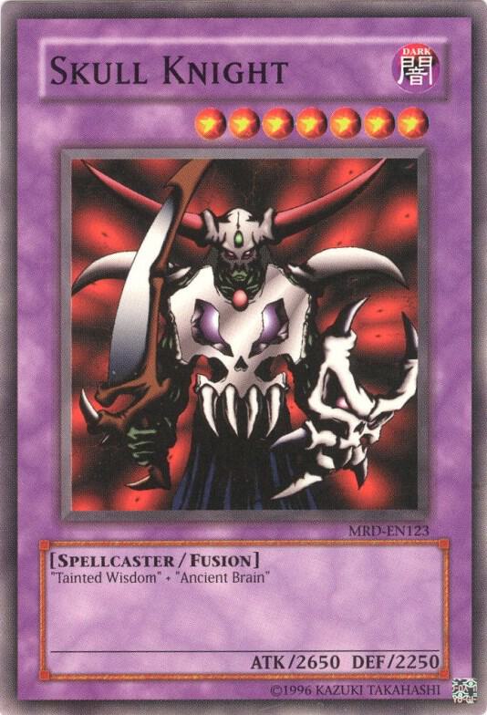 Skull Knight MRD-EN123 card from Metal Raiders (Worldwide English)