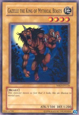 Gazelle the King of Mythical Beasts MRD-EN124 card from Metal Raiders (Worldwide English)